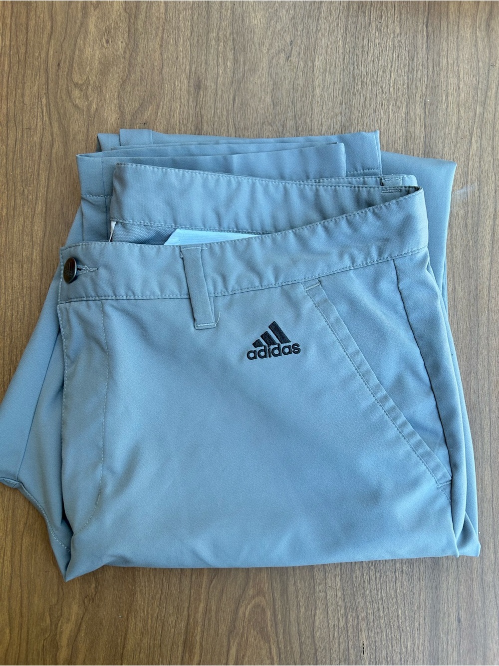 adidas Men’s Light Gray Athletic Chino Pants